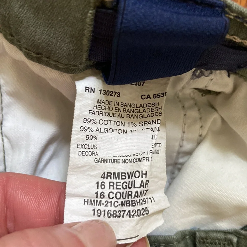 Wrangler Straight Fit Green Cargo Shorts